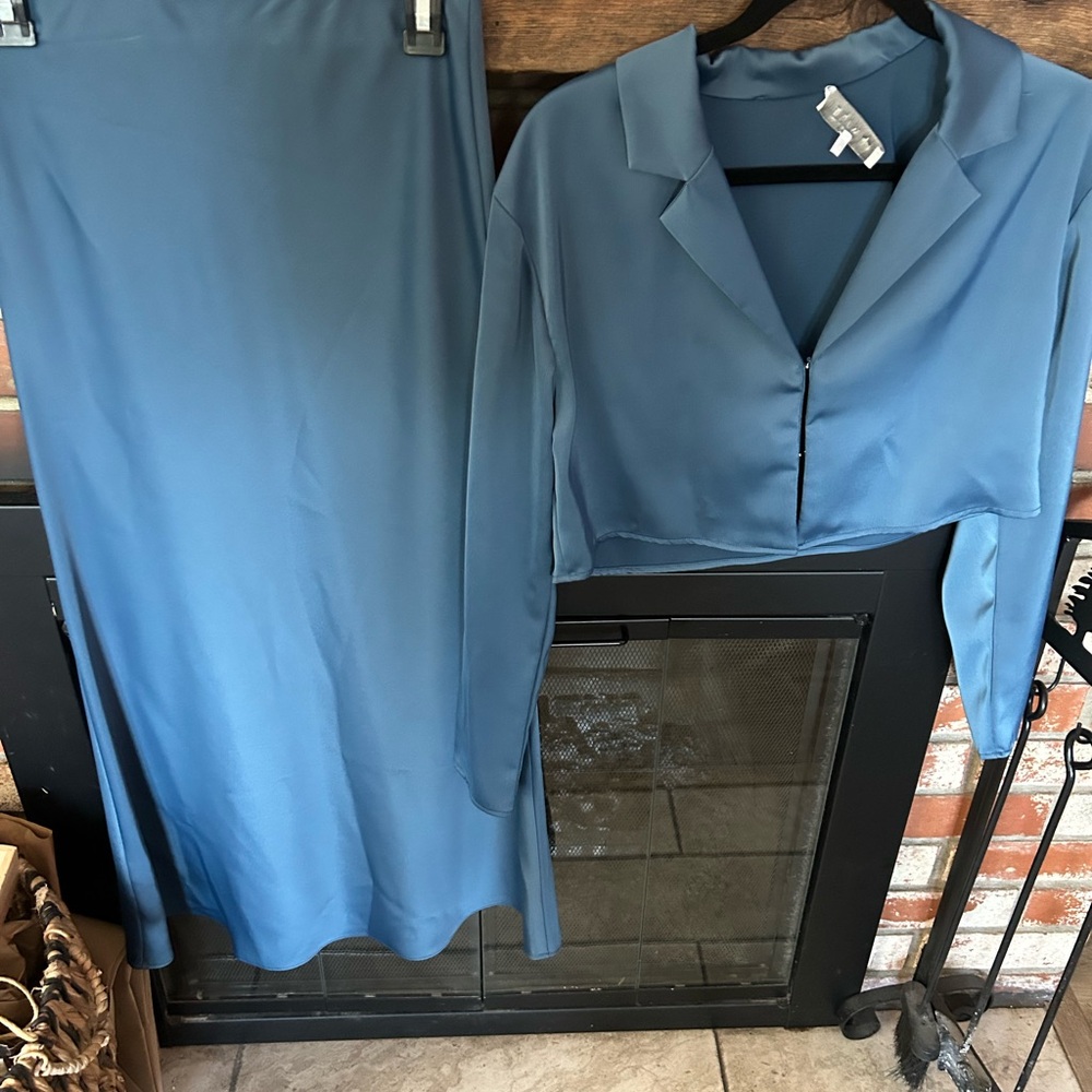 Wayf Teal Two-Piece Set